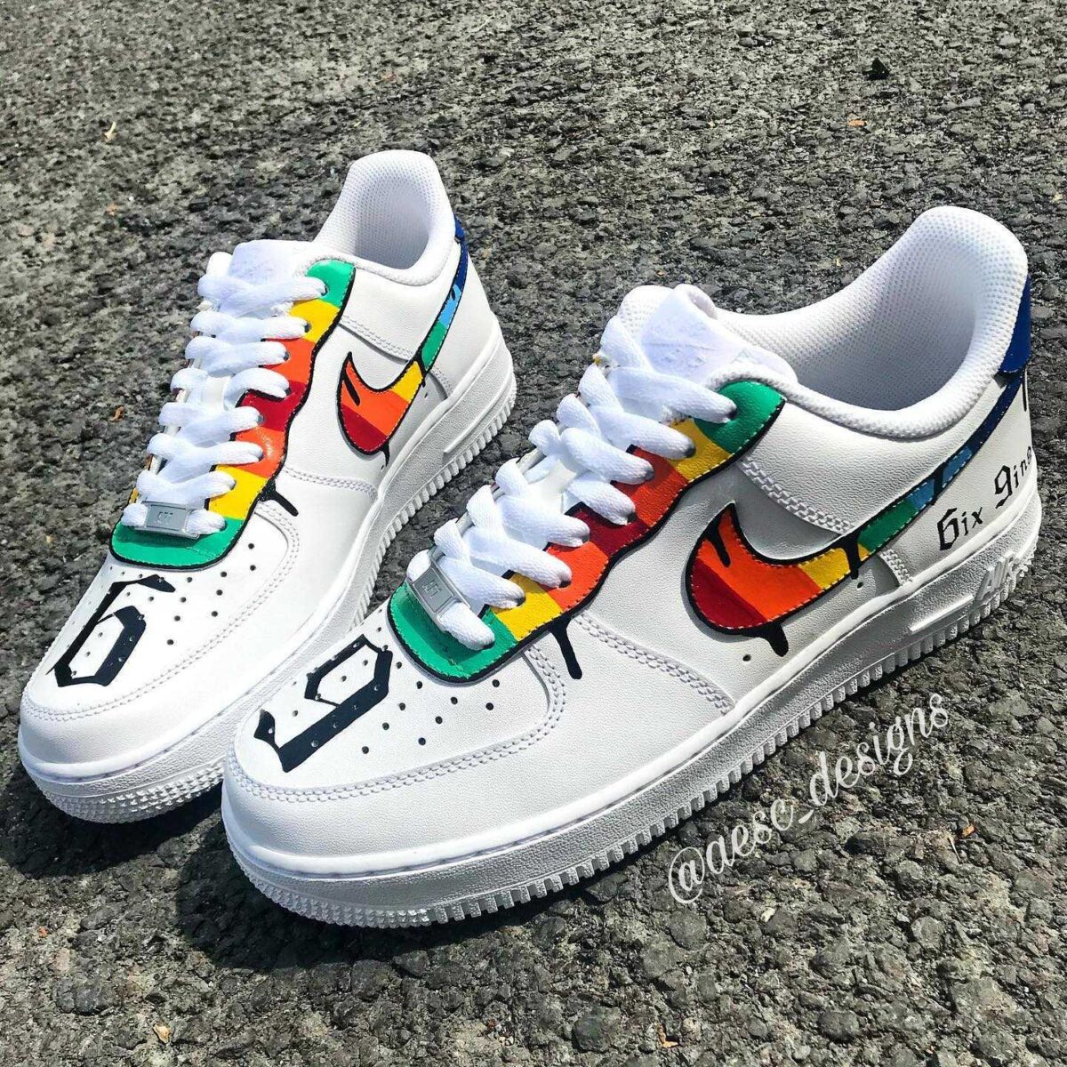 6ix9ine Air Force 1 Custom Sneakers