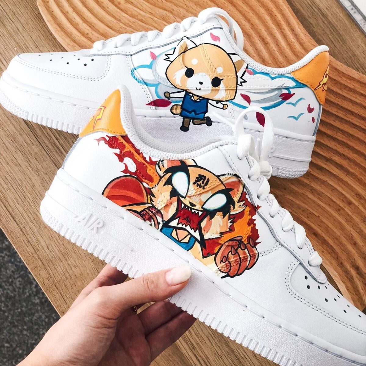 Aggretsuko Air Force 1 Custom Sneakers Artistic Touch for Everyone