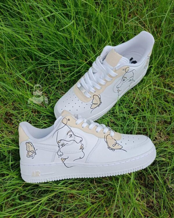 Air Force 1 Custom Sneakers Abstract Design for Unique Style