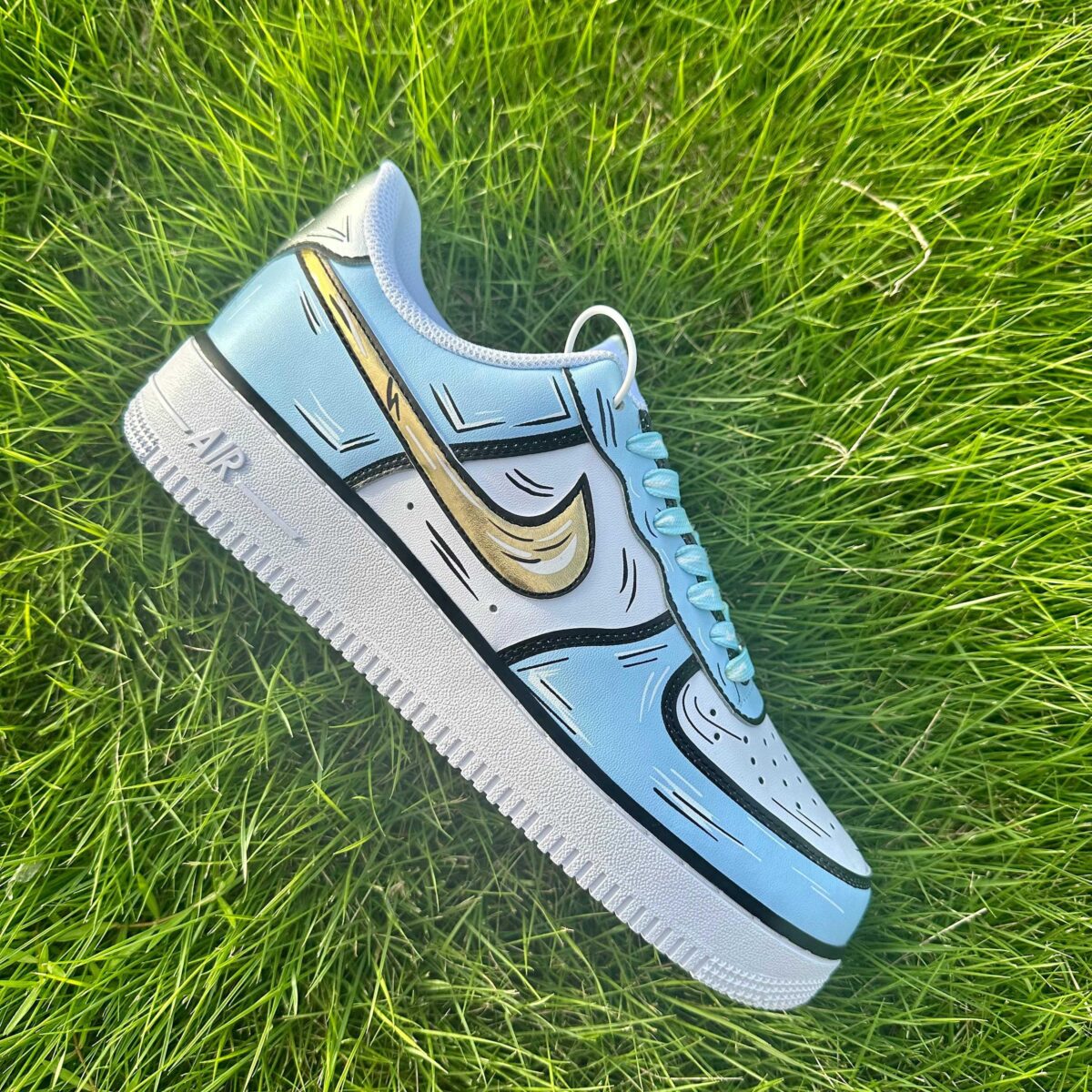 AnimeInspired Custom Air Force 1 Cute HandPainted Sneakers