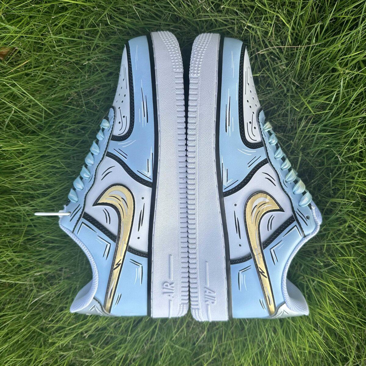 AnimeInspired Custom Air Force 1 Cute HandPainted Sneakers