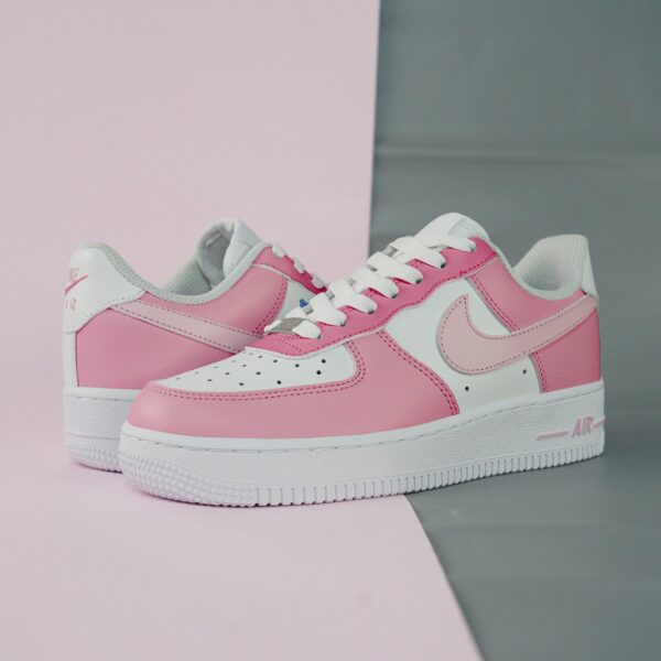 BarbieInspired Custom Air Force 1 Perfect Pink Sneakers for Kids