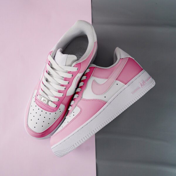 BarbieInspired Custom Air Force 1 Perfect Pink Sneakers for Kids