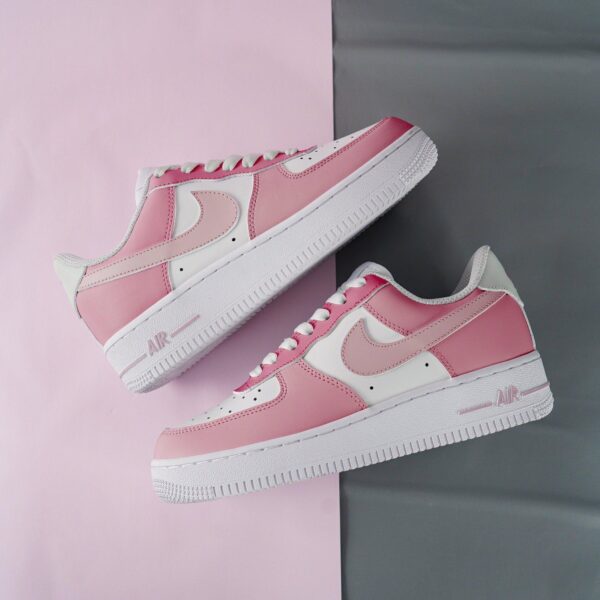 BarbieInspired Custom Air Force 1 Perfect Pink Sneakers for Kids