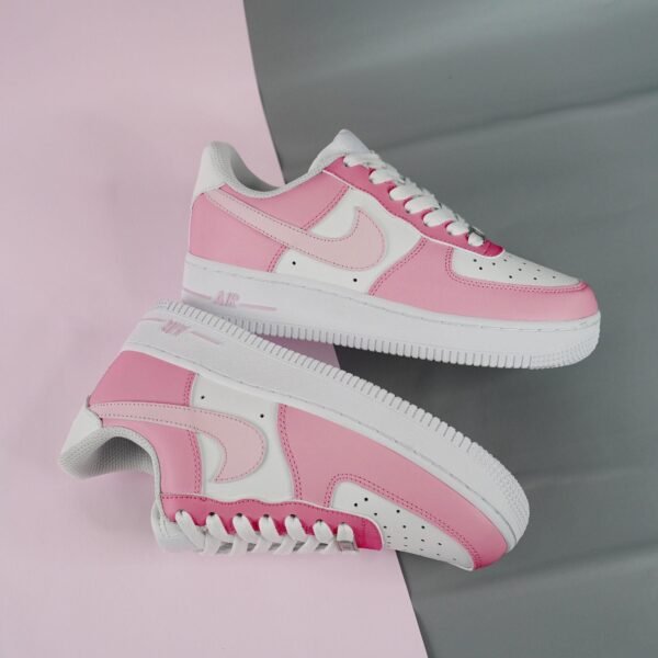 BarbieInspired Custom Air Force 1 Perfect Pink Sneakers for Kids