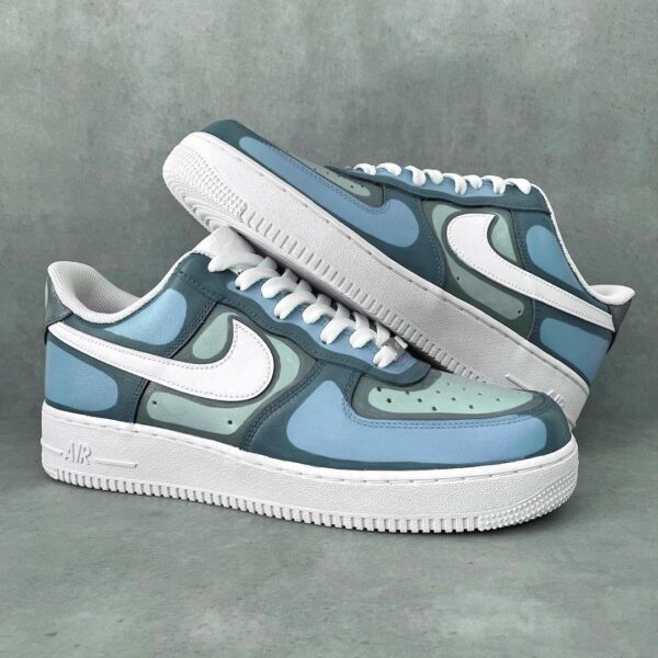 Blue Monochrome Effect Nike Air Force 1s