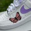 Butterfly Dreams Custom Pink Purple Air Force 1 Sneakers