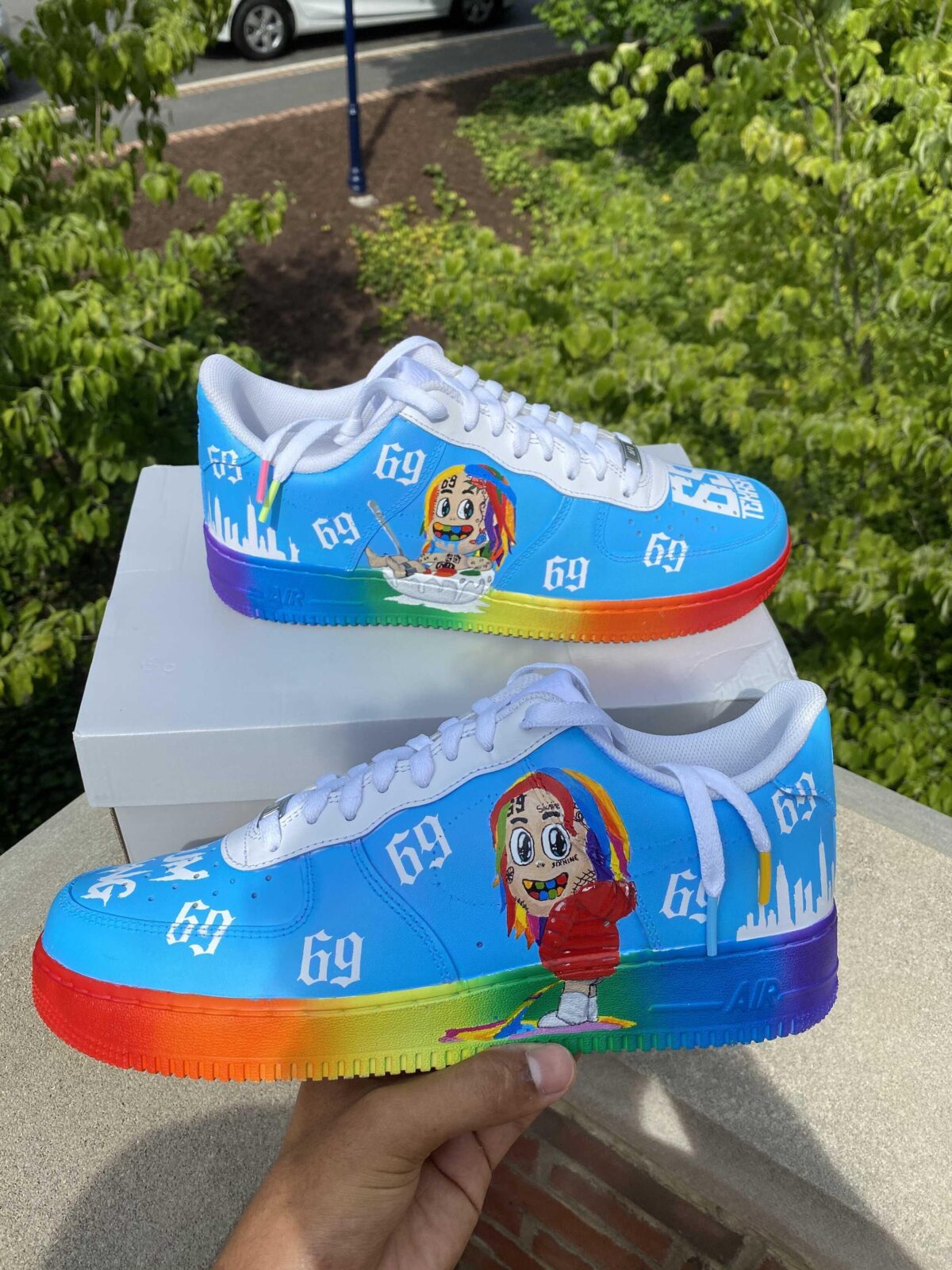 Custom 69 Nike Air Force 1 Tekashi Sneakers