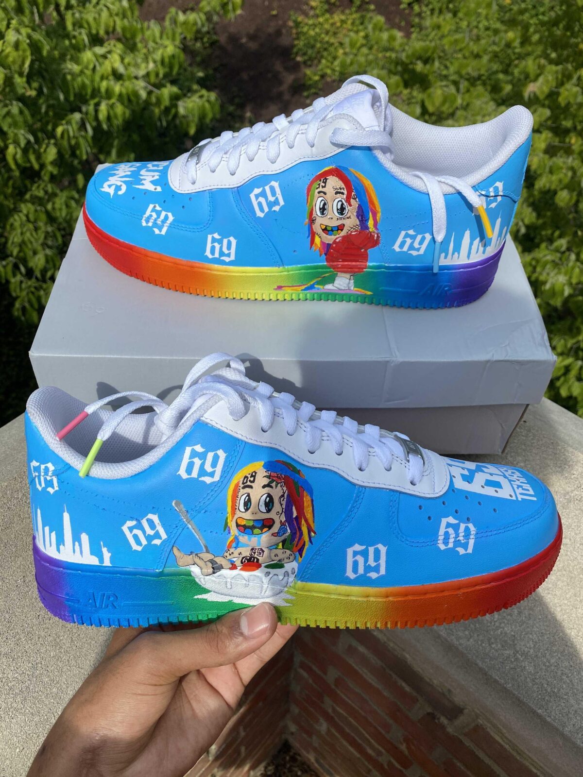 Custom 69 Nike Air Force 1 Tekashi Sneakers