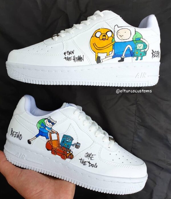 Custom Air Force 1 Adventure Time Sneakers