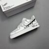 Custom Air Force 1 Black Drip HandPainted Sneakers for Women