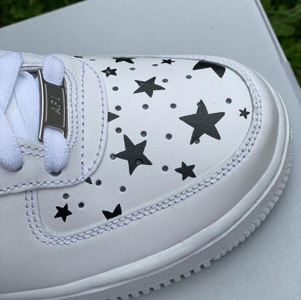 Custom Air Force 1 Black Stars Edition