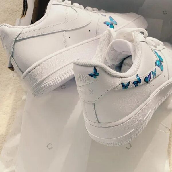 Custom Air Force 1 Butterfly Blue Edition