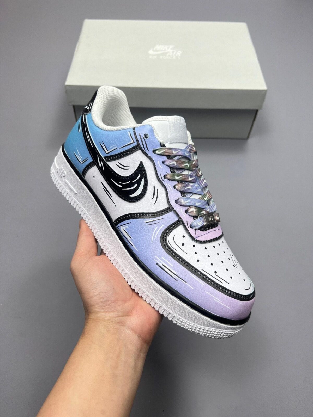 Custom Air Force 1 Cartoon Graffiti Nike AF1 Sneakers