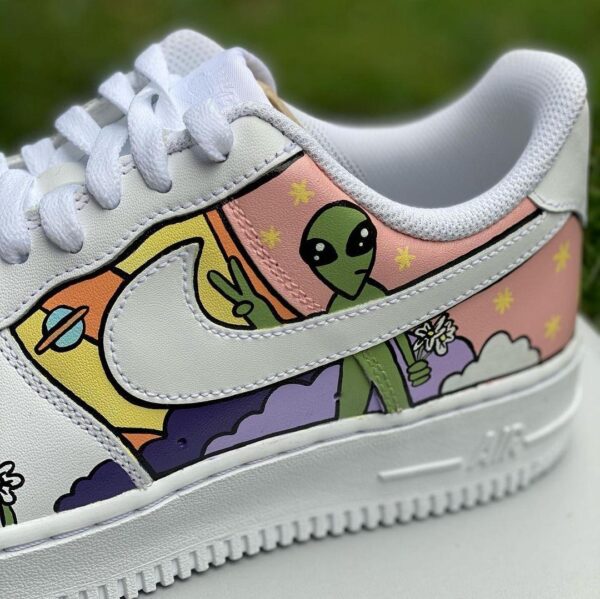 Custom Air Force 1 Cartoon Style Sneakers