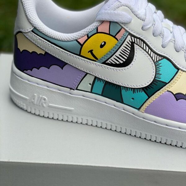 Custom Air Force 1 Cartoon Style Sneakers