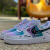 Custom Air Force 1 CyberpunkInspired Handmade Game Pixel Kicks