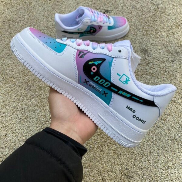 Custom Air Force 1 CyberpunkInspired Handmade Game Pixel Kicks