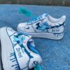 Custom Air Force 1 Drip Stitch Cartoon Sneakers