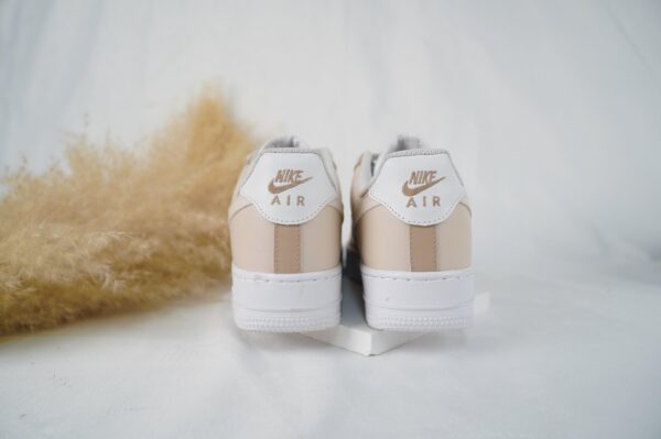 Custom Air Force 1 Handmade Beige Cream Personalized Sneakers