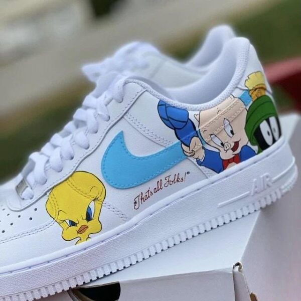 Custom Air Force 1 HandPainted Anime Sneakers for Street Style