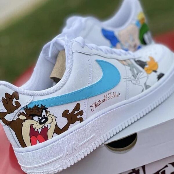 Custom Air Force 1 HandPainted Anime Sneakers for Street Style