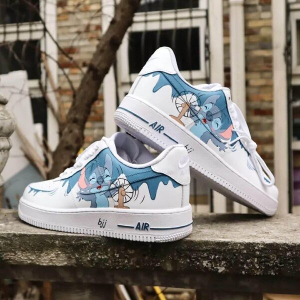 Custom Air Force 1 HandPainted Anime Wedding Sneakers in Style