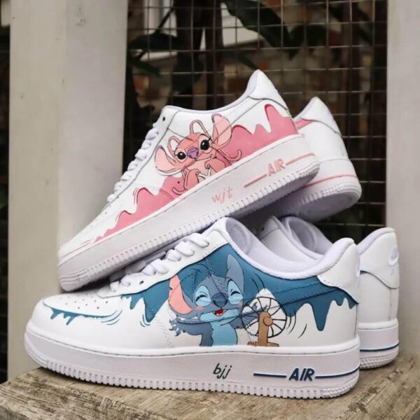 Custom Air Force 1 HandPainted Anime Wedding Sneakers in Style