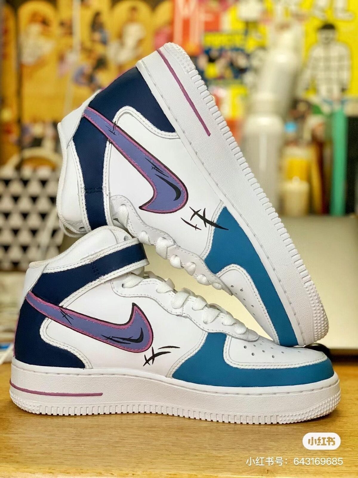 Custom Air Force 1 HandPainted Anime Wedding Street Sneakers