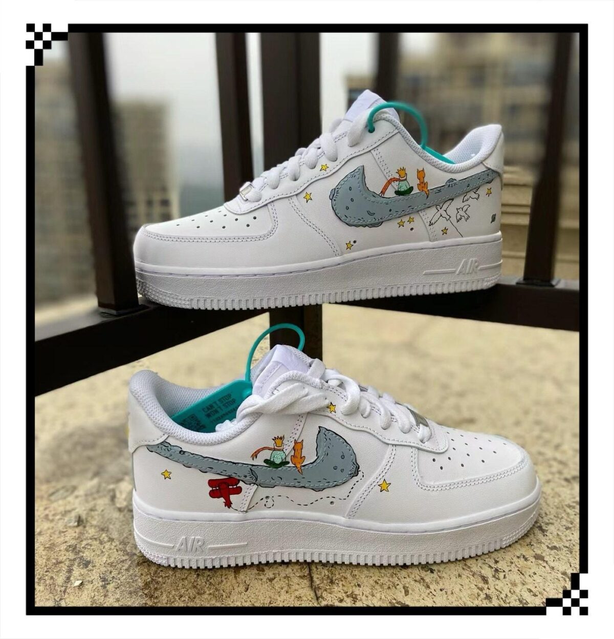 Custom Air Force 1 HandPainted Anime Wedding Street Style Sneakers