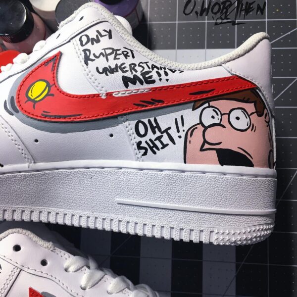 Custom Air Force 1 HandPainted Family Guy Anime Wedding Sneakers