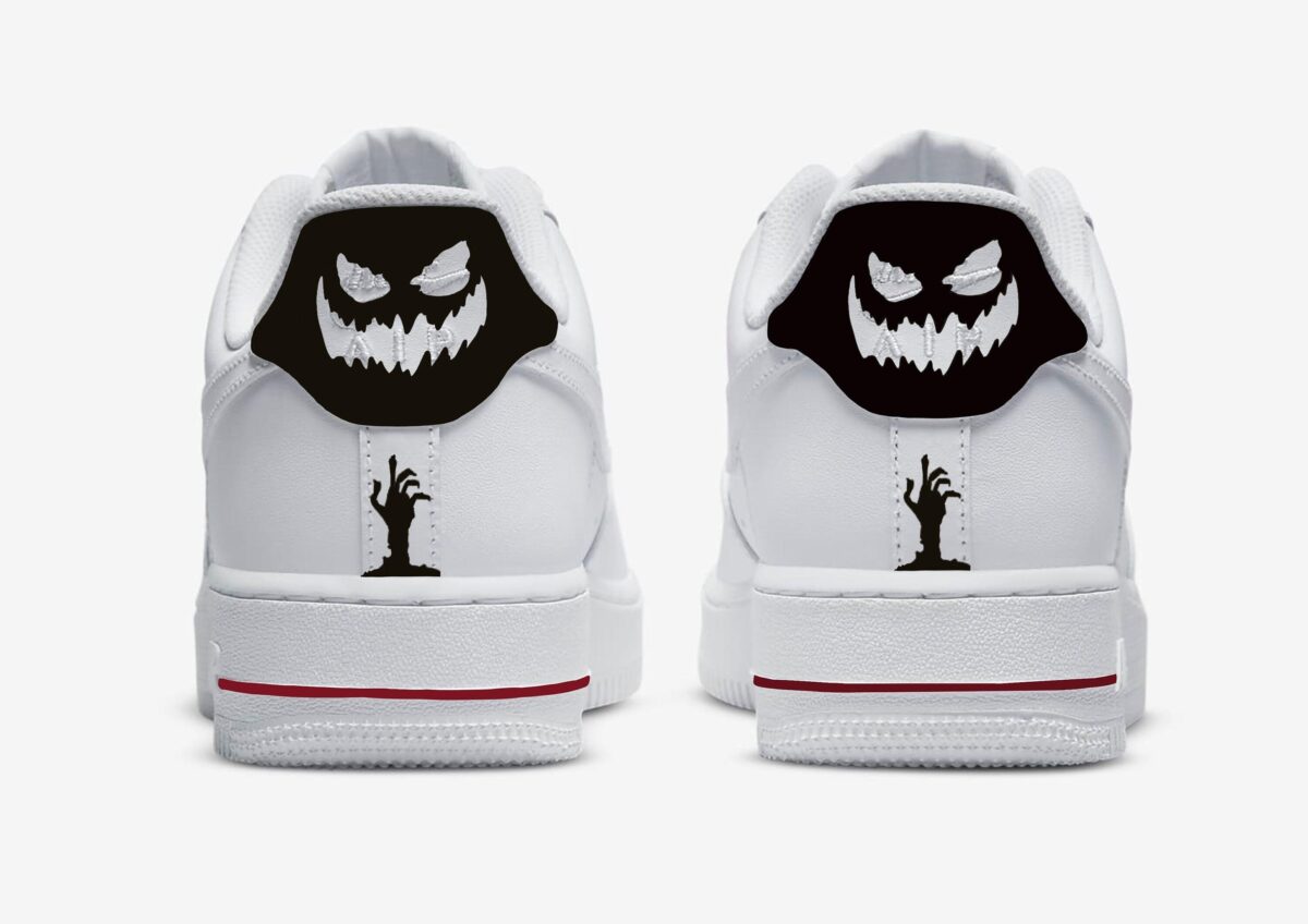 Custom Air Force 1 HandPainted Halloween Skull Anime Wedding Kicks