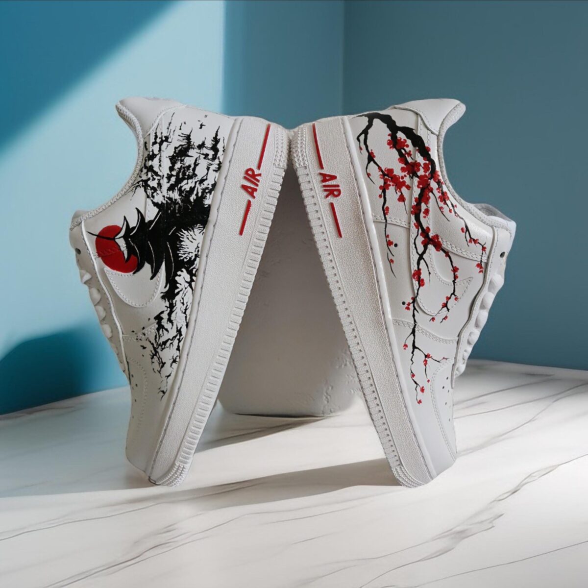 Custom Air Force 1 HandPainted Japan Art Sneakers Perfect Gift