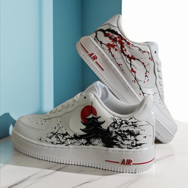 Custom Air Force 1 HandPainted Japan Art Sneakers Perfect Gift