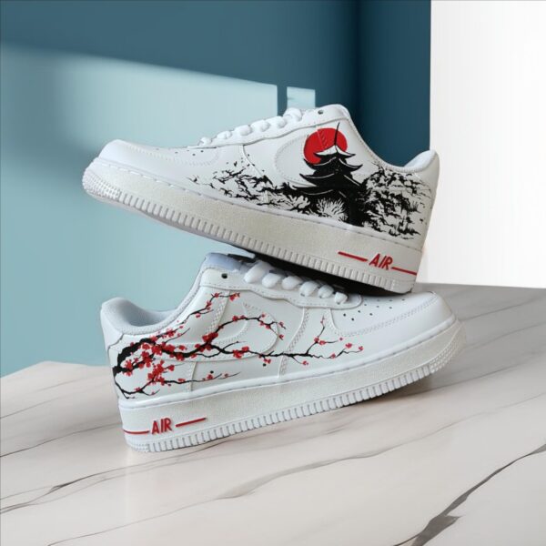 Custom Air Force 1 HandPainted Japan Art Sneakers Perfect Gift