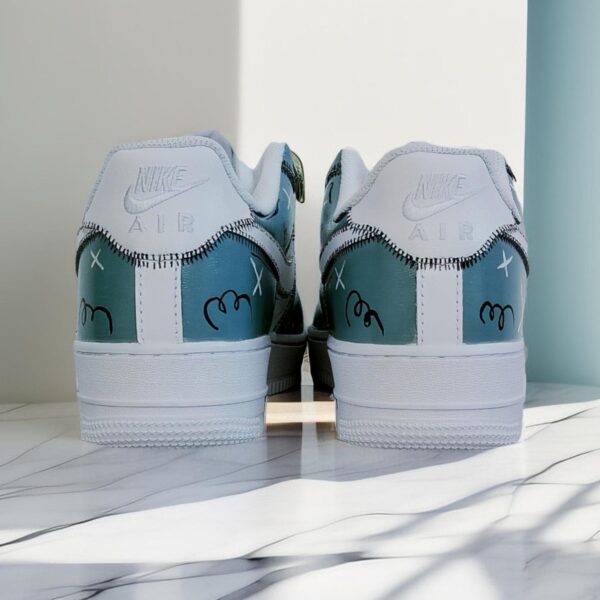 Custom Air Force 1 HandPainted Kaws Art Unisex Luxury Sneakers