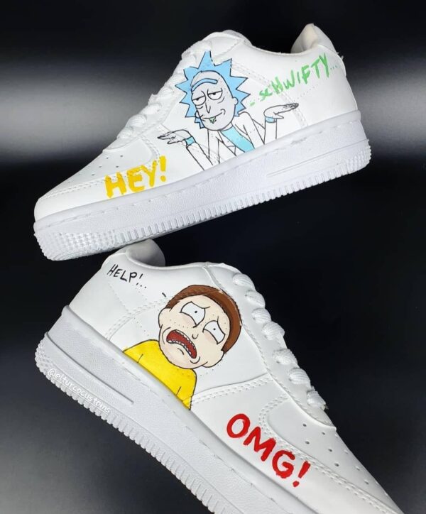 Custom Air Force 1 HandPainted Looney Tunes Anime Wedding Sneakers