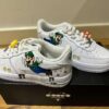 Custom Air Force 1 HandPainted Luigi Anime Wedding Sneakers