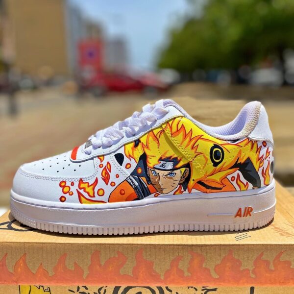 Custom Air Force 1 HandPainted Naruto Anime Wedding Sneakers