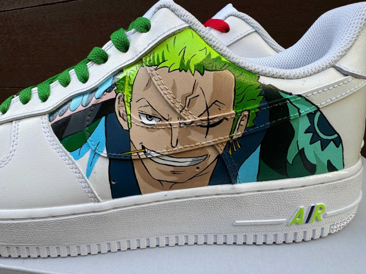 Custom Air Force 1 HandPainted One Piece Anime Wedding Style