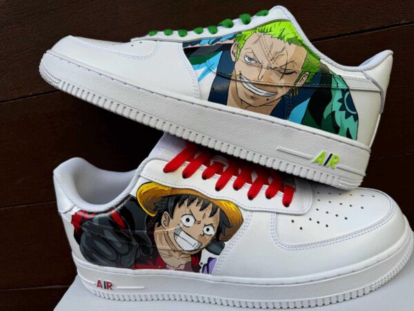 Custom Air Force 1 HandPainted One Piece Anime Wedding Style