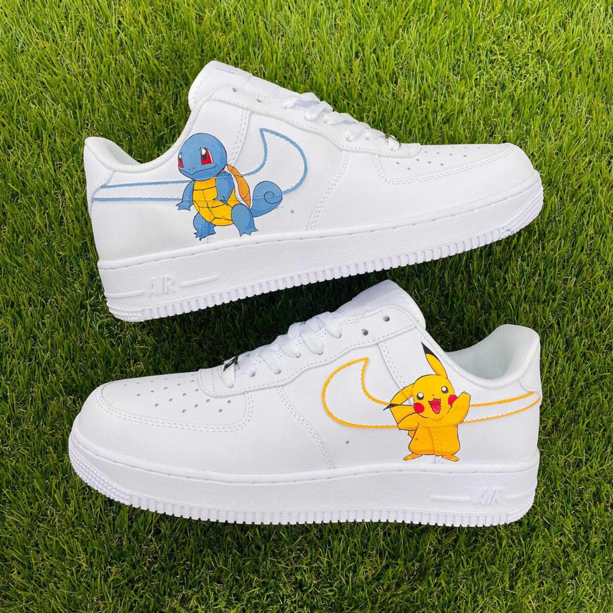 Custom Air Force 1 HandPainted Pikashu Magic