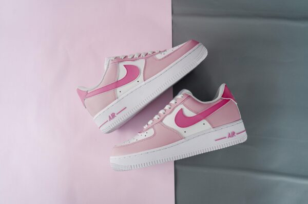 Custom Air Force 1 Handpainted Pink Sneakers Perfect Gift