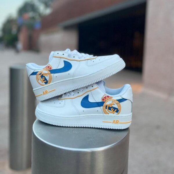 Custom Air Force 1 HandPainted Real Madrid Champion Sneakers