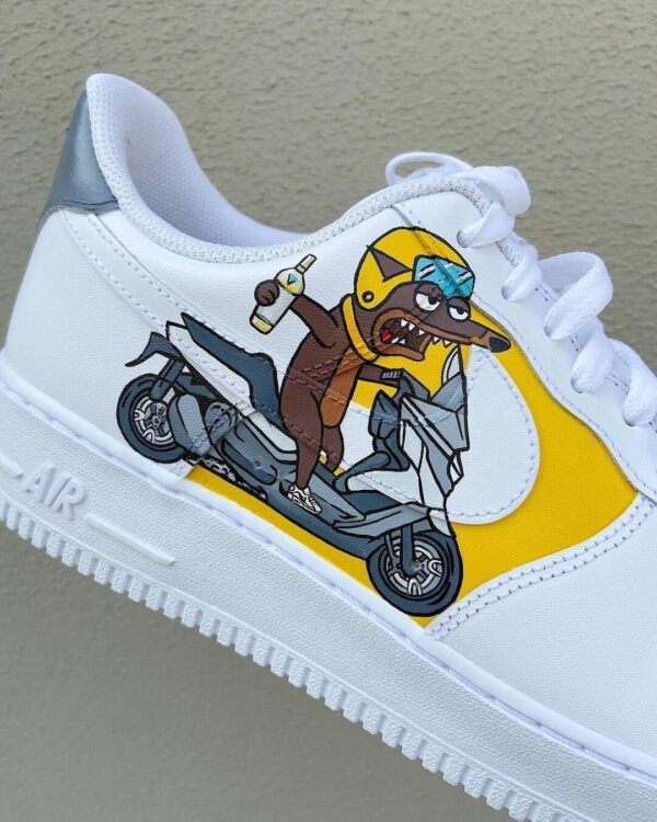 Custom Air Force 1 HandPainted Simpsons Sneakers for High Fashion