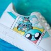 Custom Air Force 1 HandPainted Squirtle Anime Wedding Sneakers