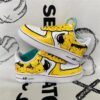 Custom Air Force 1 HandPainted Squirtle Anime Wedding Sneakers