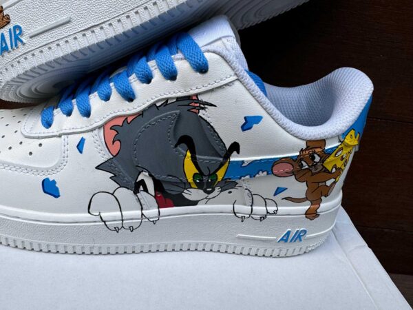 Custom Air Force 1 HandPainted Tom Jerry Anime Wedding Sneakers