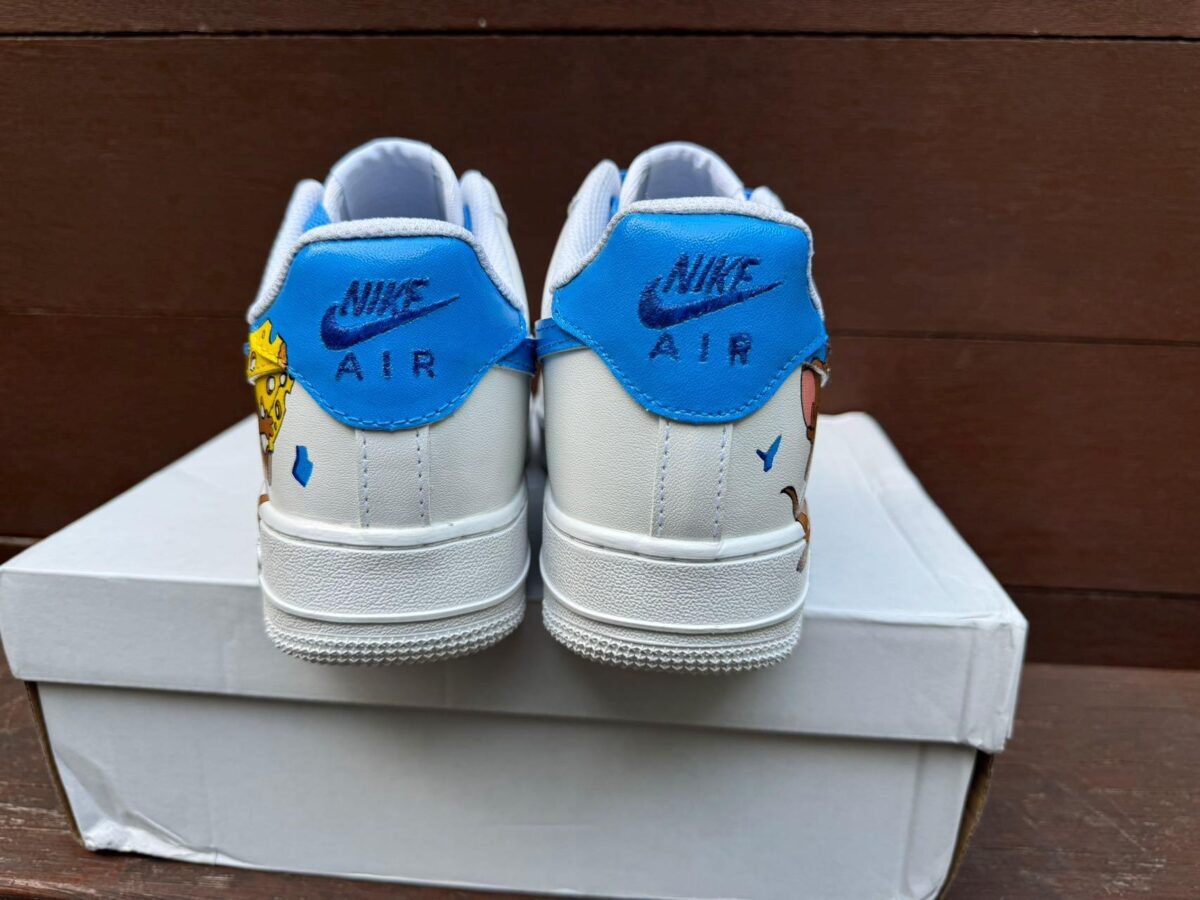 Custom Air Force 1 HandPainted Tom Jerry Anime Wedding Sneakers