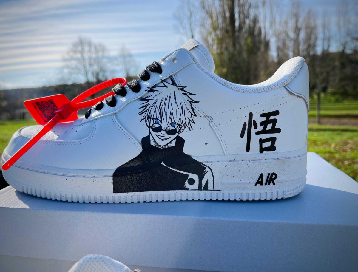 Custom Air force 1 jujutsu kaisen gojo vs Geto Sneakers